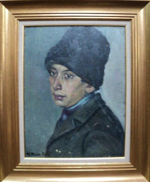 MARIA MANEA AULEB , PORTET DE TIGAN , TINERIMEA ARTISTICA 1934