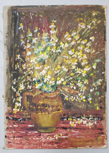Maria Proca Jinga (1928- 2015) - Flori in cana de lut
