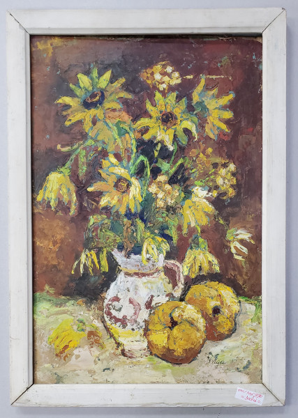 Maria Proca Jinga (1928- 2015) - Natura statica cu flori si fructe