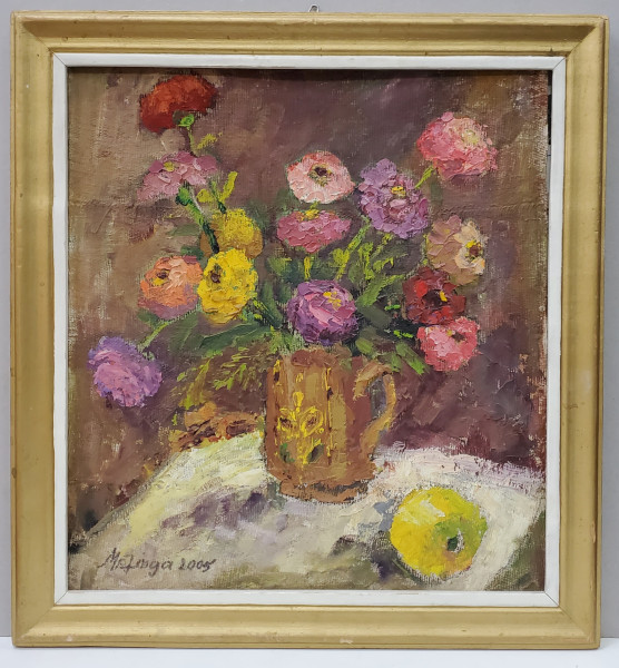 Maria Proca Jinga (1928- 2015) - Vas cu flori, 2005