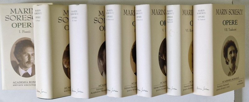 MARIN SORESCU , OPERE , VOLUMELE I - VII , EDITIE DE LUX , LEGATURA PIELE , HARTIE DE BIBLIE , 2002 -2007