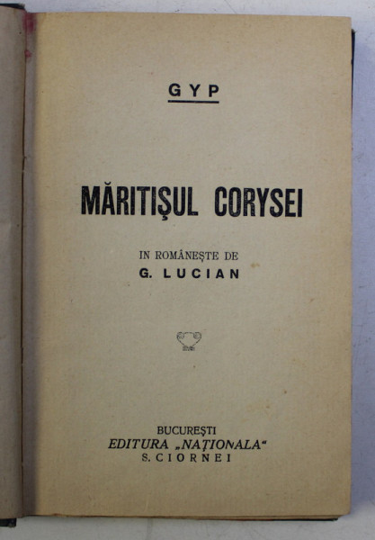 MARITISUL CORYSEI de GYP