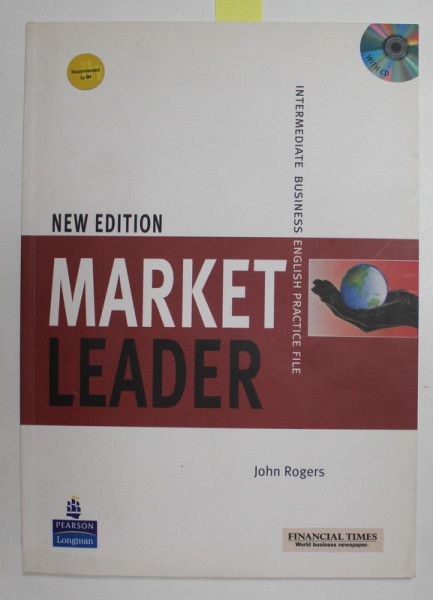 MARKET LEADER - INTERMEDIATE BUSINESS ENGLISH COURSE BOOK by JOHN ROGERS , 2005 , CD INCLUS *
