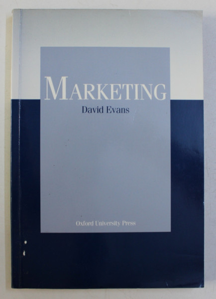 MARKETING by DAVID EVANS , 1991