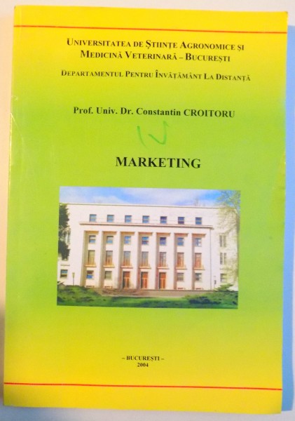 MARKETING de CONSTANTIN CROITORU , 2004