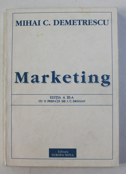 MARKETING de MIHAI C. DEMETRESCU , 1991