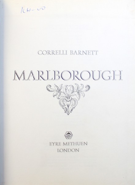 MARLBOROUGH by CORRELLI BARNETT , 1974
