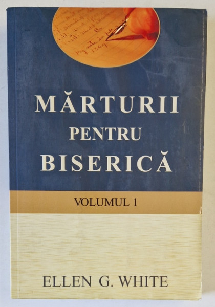 MARTURII PENTRU BISERICA de ELLEN WHITE ,  VOLUMUL I , PREZINTA HALOURI DE APA SI PETE , 2010