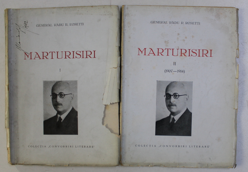 MARTURISIRI VOL. I - II de RADU R. ROSETTI , 1940