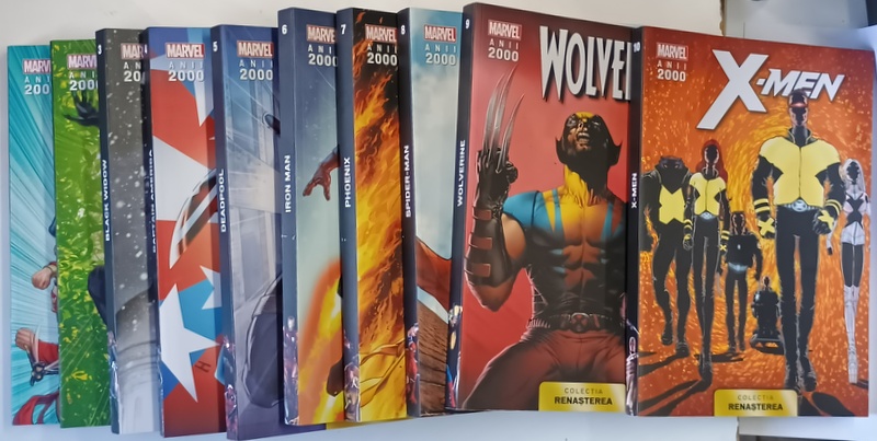 MARVEL , ANII 2000 , COLECTIA RENASTEREA , SET DE 10 VOLUME , 2021 *BENZI DESENATE