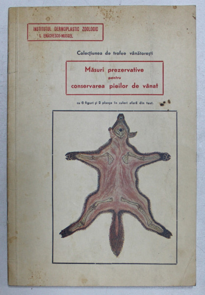 MASURI PREZERVATIVE PENTRU CONSERVAREA PIEILOR DE VANAT - COLECTIUNEA DE TROFEE VANATORESTI , 1936
