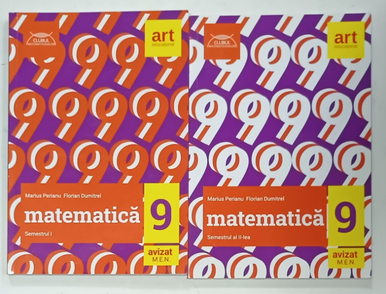 MATEMATICA , MANUAL , CLASA A IX -A , VOLUMELE I - II , de MARIUS PERIANU si FLORIAN DUMITREL , 2021