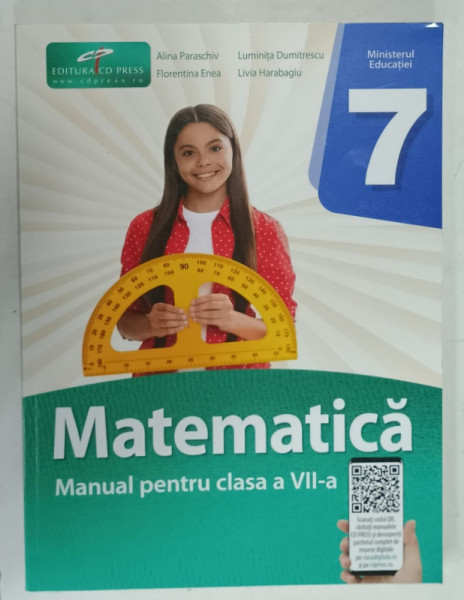 MATEMATICA , MANUAL PENTRU CLASA A -7 - A de ALINA PARASCHIV ...LIVIA HARABAGIU , 2024