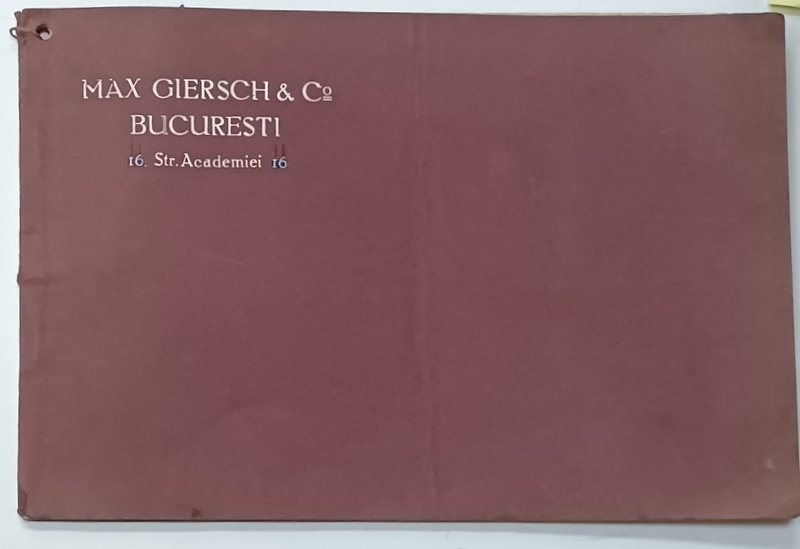 MAX GIERSCH and CO. , DEPOZIT de POMPE DE INCENDIU , ' DIAPHRAGMA ' , POMPE DE VIN , CATALOG DE PREZENTARE , INCEPUT DE SECOL XX