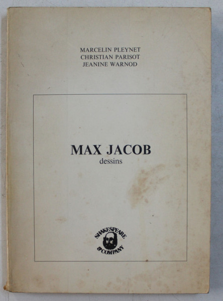 MAX JACOB - DESSINS par MARCELIN PLEYNET ...JEANINE WARNOD , 1978