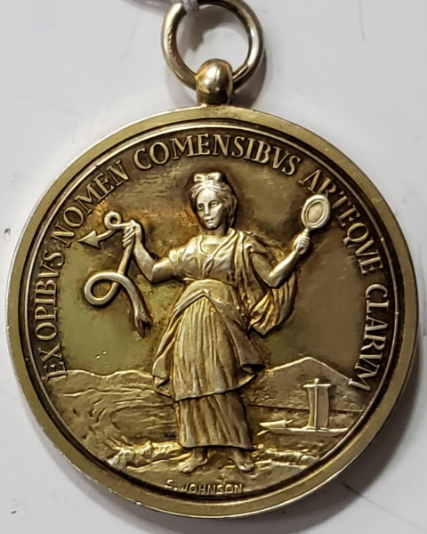 Medalia Camera de Comert, Industrie si Agricultura, Como, Argint Aurit