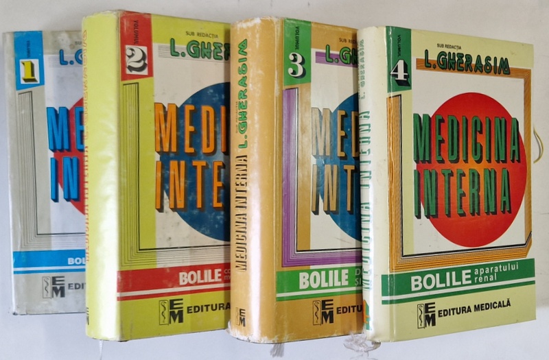 MEDICINA INTERNA , VOLUMELE I - IV de LEONIDA GHERASIM , 1995 - 2002