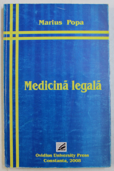 MEDICINA LEGALA de MARIUS POPA , 2008