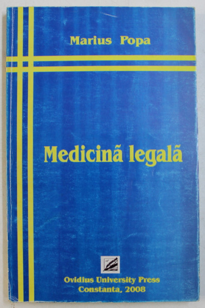 MEDICINA LEGALA de MARIUS POPA , 2008