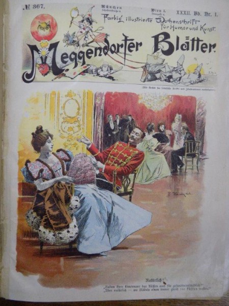 Meggendorfer Blatter, Revista de umor, Viena 1898