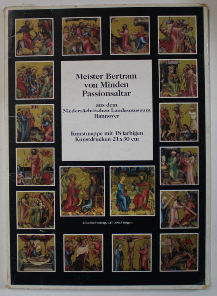 MEISTER BERTRAM VON MINDEN PASSIONSALTAR , MAPA CU 17 REPRODUCERI , ANII '90*LIPSA O PLANSA