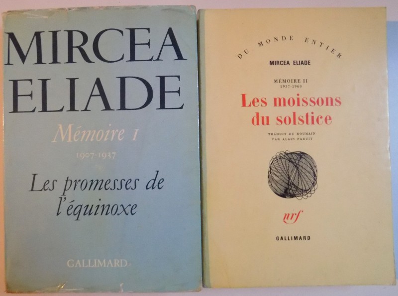 MEMOIRE , VOL I - II de MIRCEA ELIADE , 1980