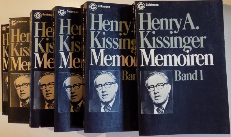 MEMOIREN de HENRY A. KISSINGER , VOL I - VI