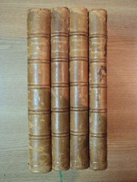 MEMOIRES DE NAPOLEON - LE MEMORIAL DE Ste- HELENE par le COMTE DE LAS CASES, PARIS, VOL. I- IV