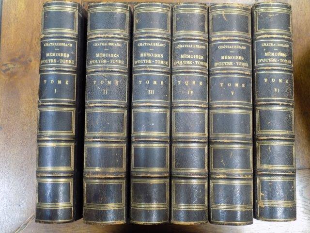 MEMOIRES D'OUTRE - TOMBE, NOUVELLE EDITION par CHATEAUBRIAND , VOL I-VI