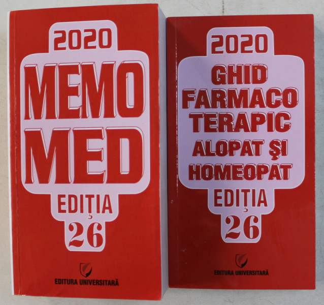 MEMOMED 2020 - MEMORATOR DE FARMACOLOGIE ALOPATA ED. 26 , AUTORI COLECTIV , 2020