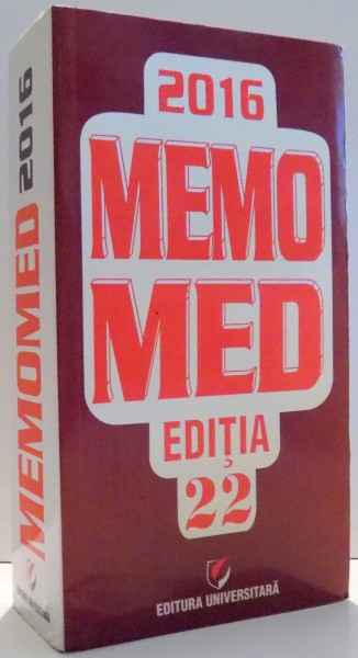 MEMOMED de DUMITRU DOBRESCU, SIMONA NEGRES, EDITIA 22 , 2016