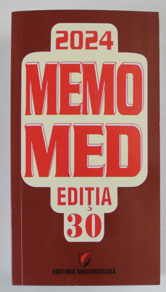 MEMOMED , MEMORATOR DE FARMACOLOGIE , EDITIA 30 , 2024
