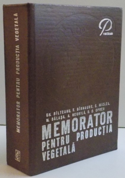 MEMORATOR PENTRU PRODUCTIA VEGETALA , 1974