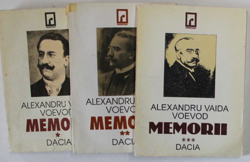 MEMORII de ALEXANDRU VAIDA VOEVOD , VOLUMELE I - III , 1994 -1997 , PREZINTA URME DE INDOIRE SI DE UZURA