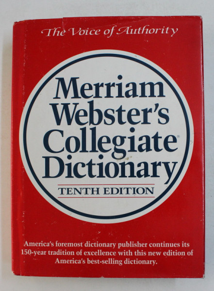 MERRIAM WEBSTER 'S COLLEGIATE DICTIONARY , TENTH EDITION , 1997