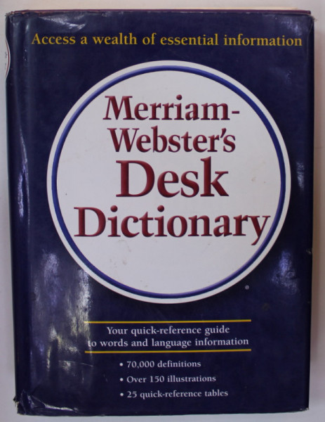 MERRIAM - WEBSTER 'S DESK DICTIONARY , 70.000 DEFINITIONS , 1995