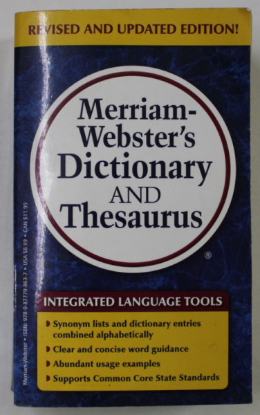 MERRIAM - WEBSTER 'S DICTIONARY AND THESAURUS , 2014