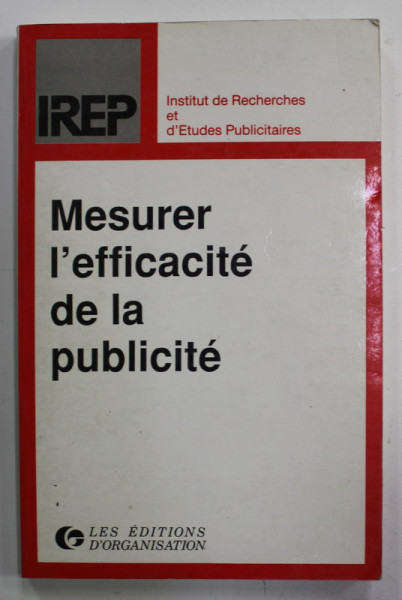 MESUREE L ' EFFICACITE DE LA PUBLICITE , 1988