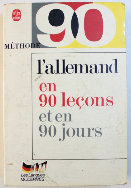 METHODE - L ' ALLEMAND EN 90 LECONS ET EN 90 JOURS  par ALPHONSE JENNY , 1970