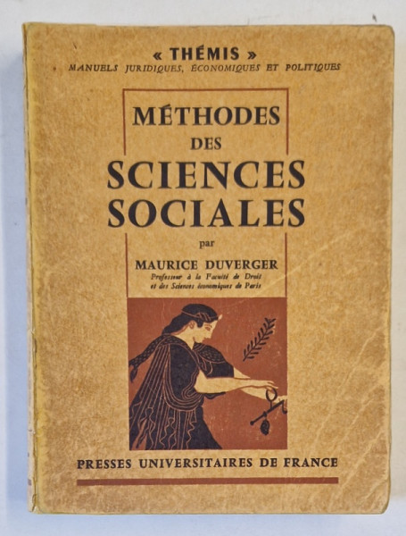 METHODES DES SCIENCES SOCIALES par MAURICE DUVERGER , 1961