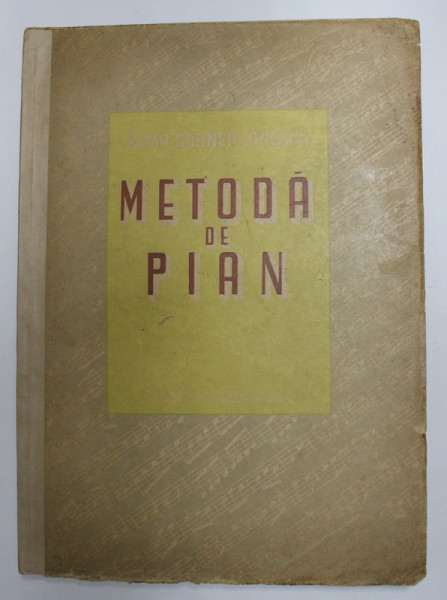 METODA DE PIAN de ALMA CORNEA IONESCU , 1958, COTORU INTARIT CU BANDA ADEZIVA *