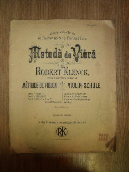METODA DE VIOARA de  ROBERT KLENCK