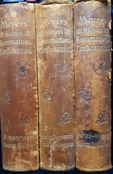 MEYERS, KLEINES KONVERSATIONS LEXICON, 3 VOL - LEIPZIG und WIEN, 1898