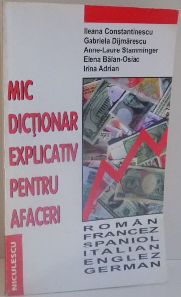 MIC DICTIONAR EXPLICATIV PENTRU AFACERI de ILEANA CONSTANTINESCU...IRINA ADRIAN , 1997