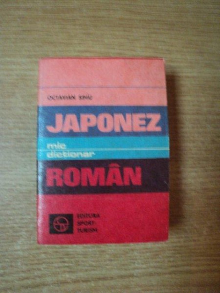 MIC DICTIONAR JAPONEZ - ROMAN ( EDITIE BUZUNAR ) de OCTAVIAN SIMU , Bucuresti 1980