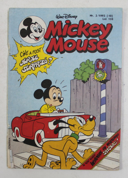 MICKEY MOUSE , REVISTA PENTRU COPII , CU BENZI DESENATE , NR. 2 , 1993