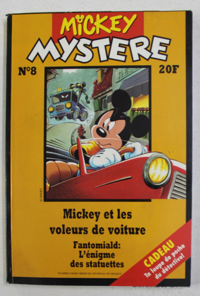 MICKEY MYSTERE , NO . 8 , REVISTA CU BENZI DESENATE , OCTOMBRIE , 1995 , RTEXT IN LIMBA FRANCEZA