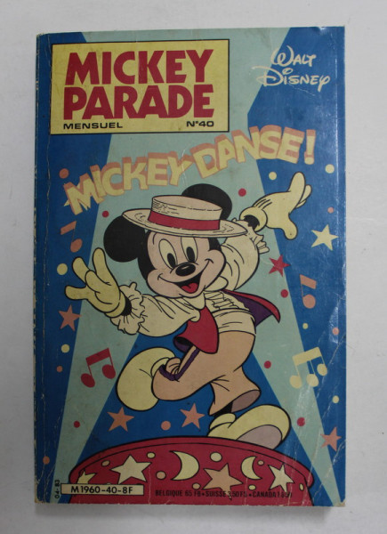 MICKEY PARADE , MENSUEL , N. 40  par WALT DISNEY , 1983, BENZI DESENATE