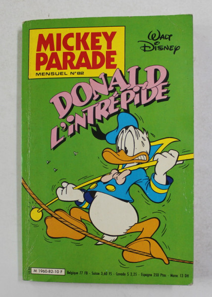 MICKEY PARADE , NO. 82 , 1986, CONTINE BENZI DESENATE , TEXT IN FRANCEZA