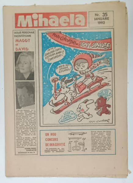 MIHAELA , REVISTA TUTUROR COPIILOR , NR. 35 , IANUARIE , 1992